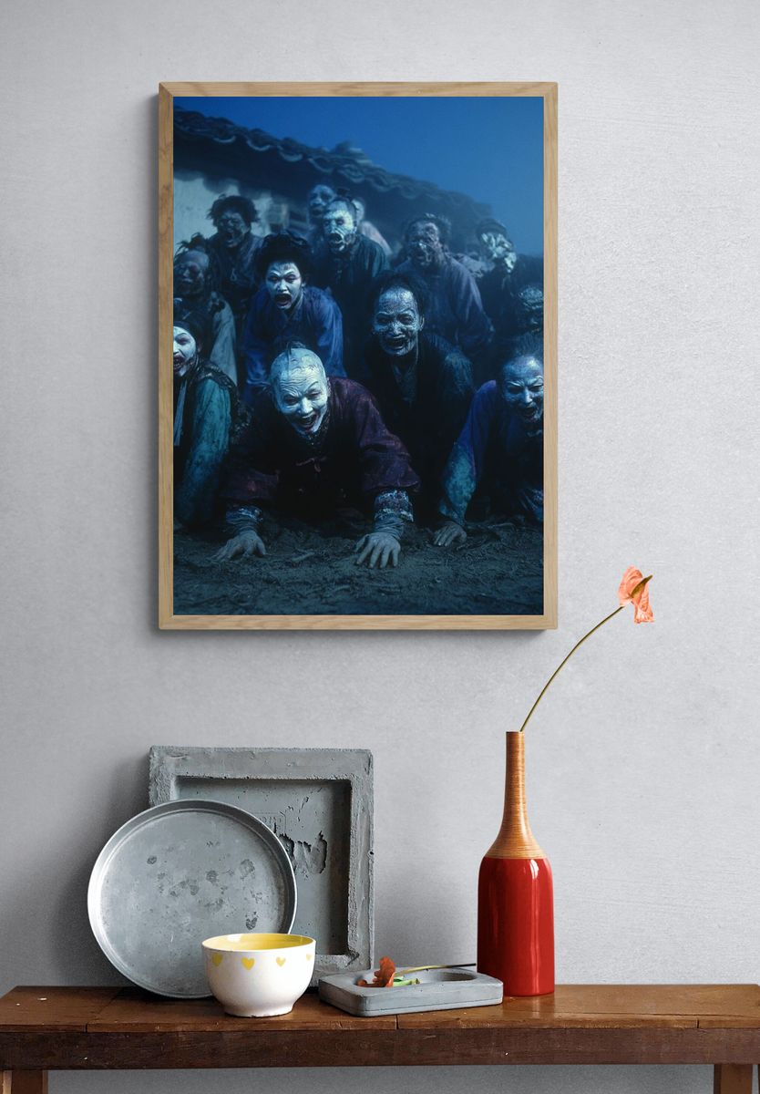 Zombie Horde Horror Poster. — room view 3