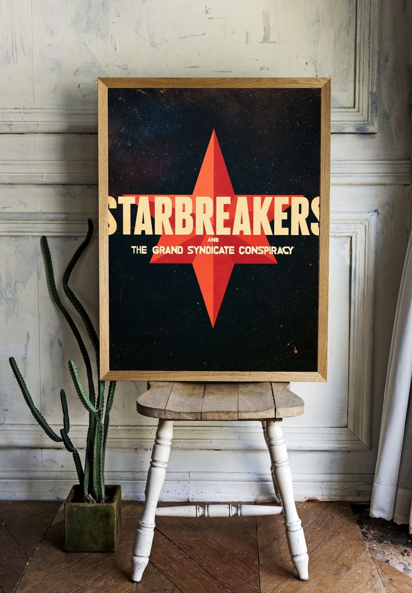 Starbreakers Retro Movie Poster. room preview