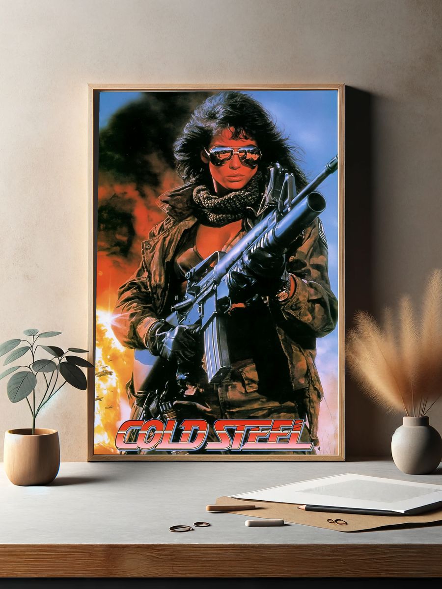 Cold Steel Action Movie Poster. — room view 2