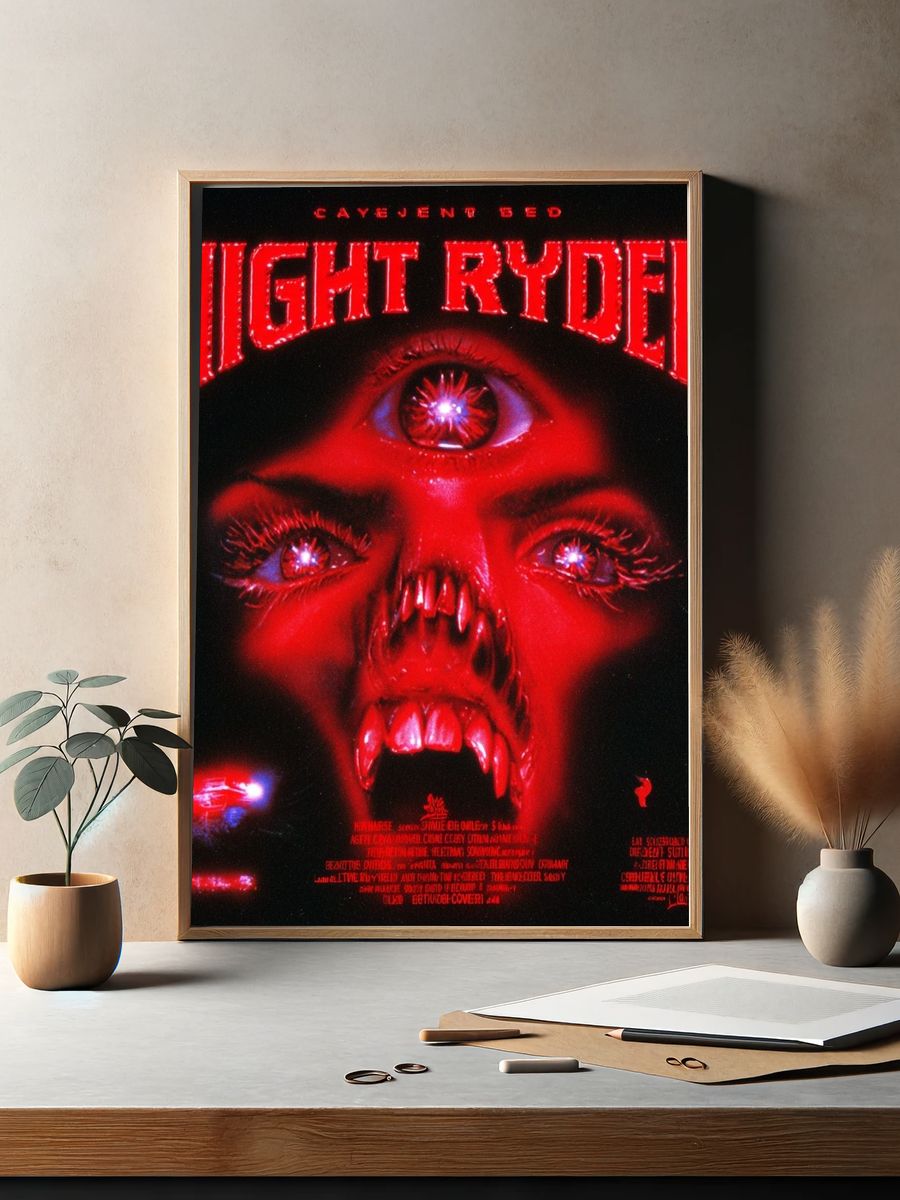 Night Ryder Horror Movie Poster. — room view 2