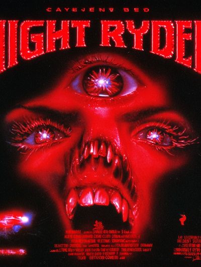 Night Ryder Horror Movie Poster. poster