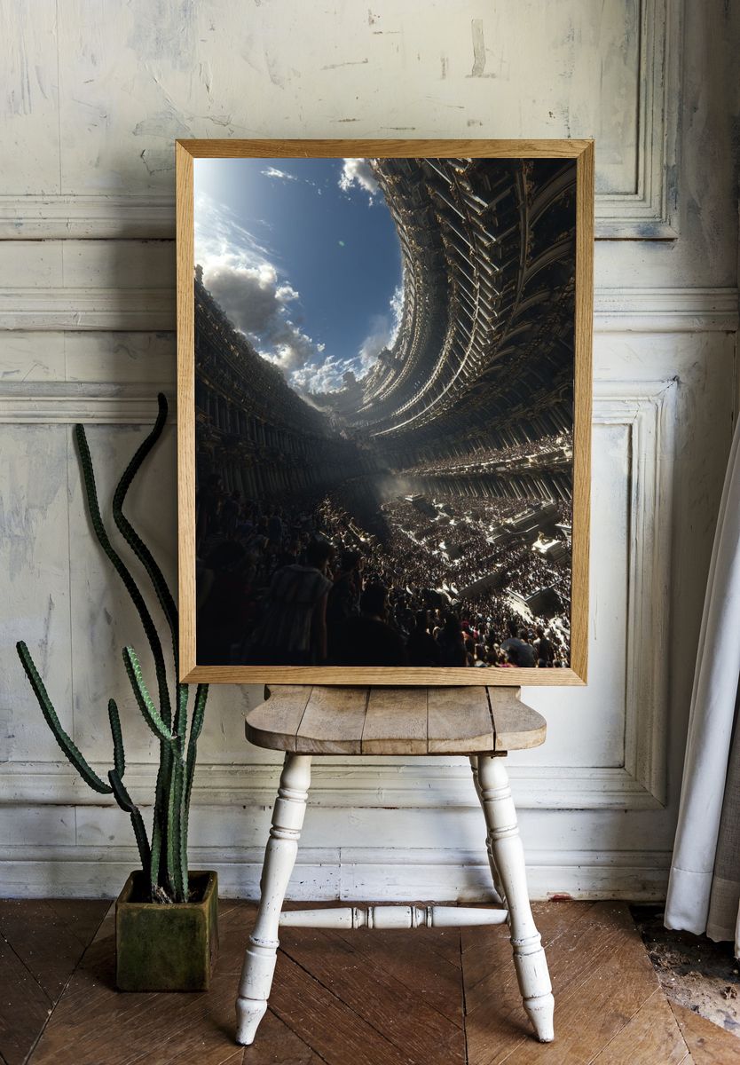 Colossal Arena Sci-Fi Poster. — room view 1