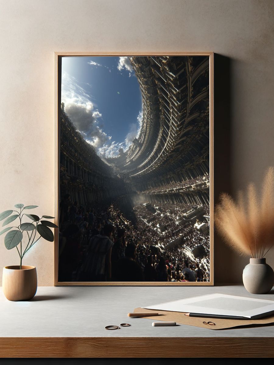 Colossal Arena Sci-Fi Poster. — room view 2