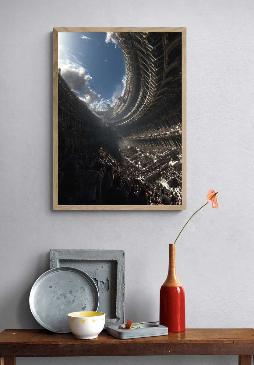 Colossal Arena Sci-Fi Poster. — room view 3