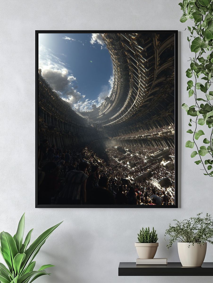 Colossal Arena Sci-Fi Poster. — room view 4