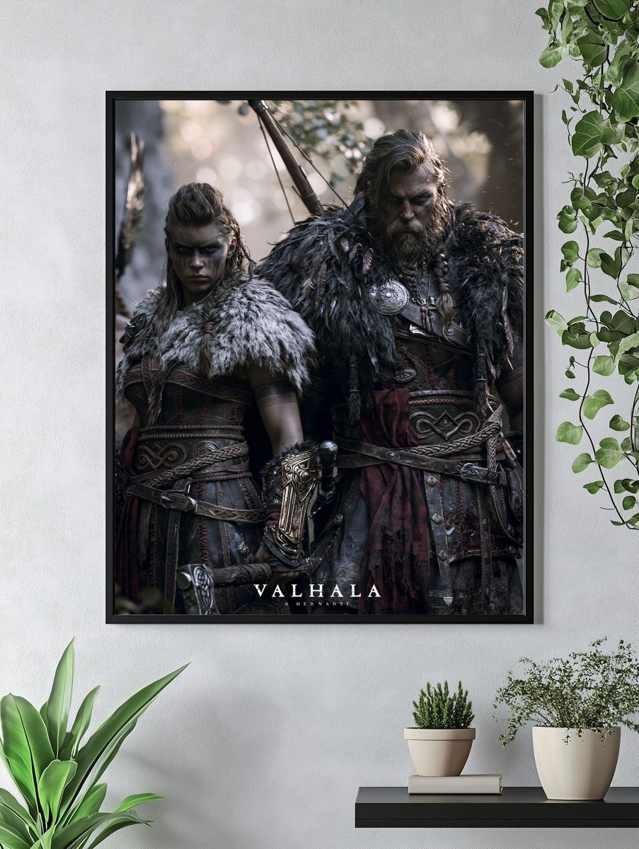 Valhalla Warriors Fantasy Poster. — room view 4