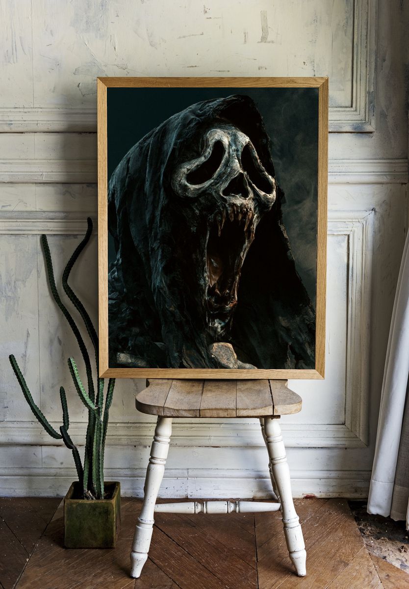 Ghostface Horror Poster. room preview