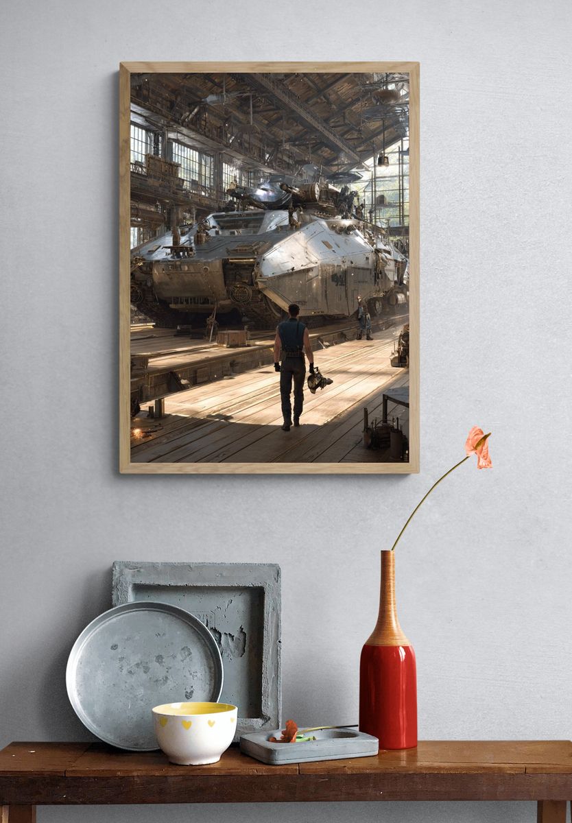 Sci-Fi Hangar Workshop Poster. — room view 3