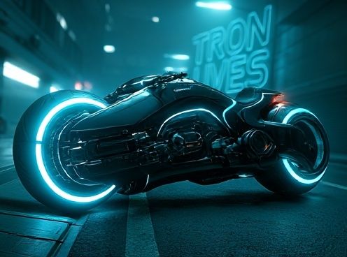Tron Light Cycle Sci-Fi Poster. poster — movies art