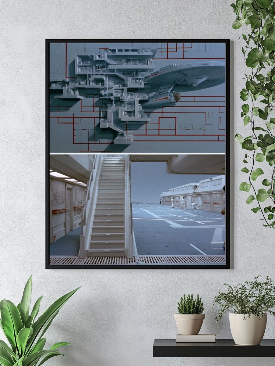 Starship Docking Bay Sci-Fi Print. — room view 4