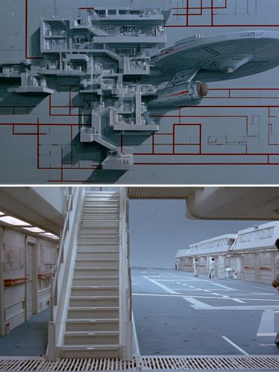 Starship Docking Bay Sci-Fi Print. poster