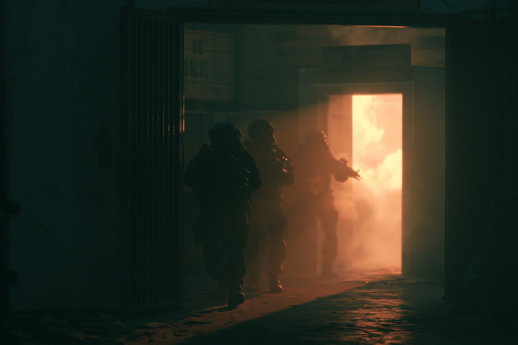 Tactical Corridor Escape — Photography Print. poster — movies art