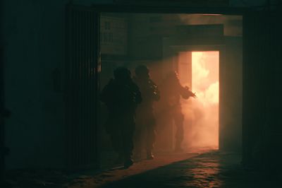 Tactical Corridor Escape — Photography Print. poster