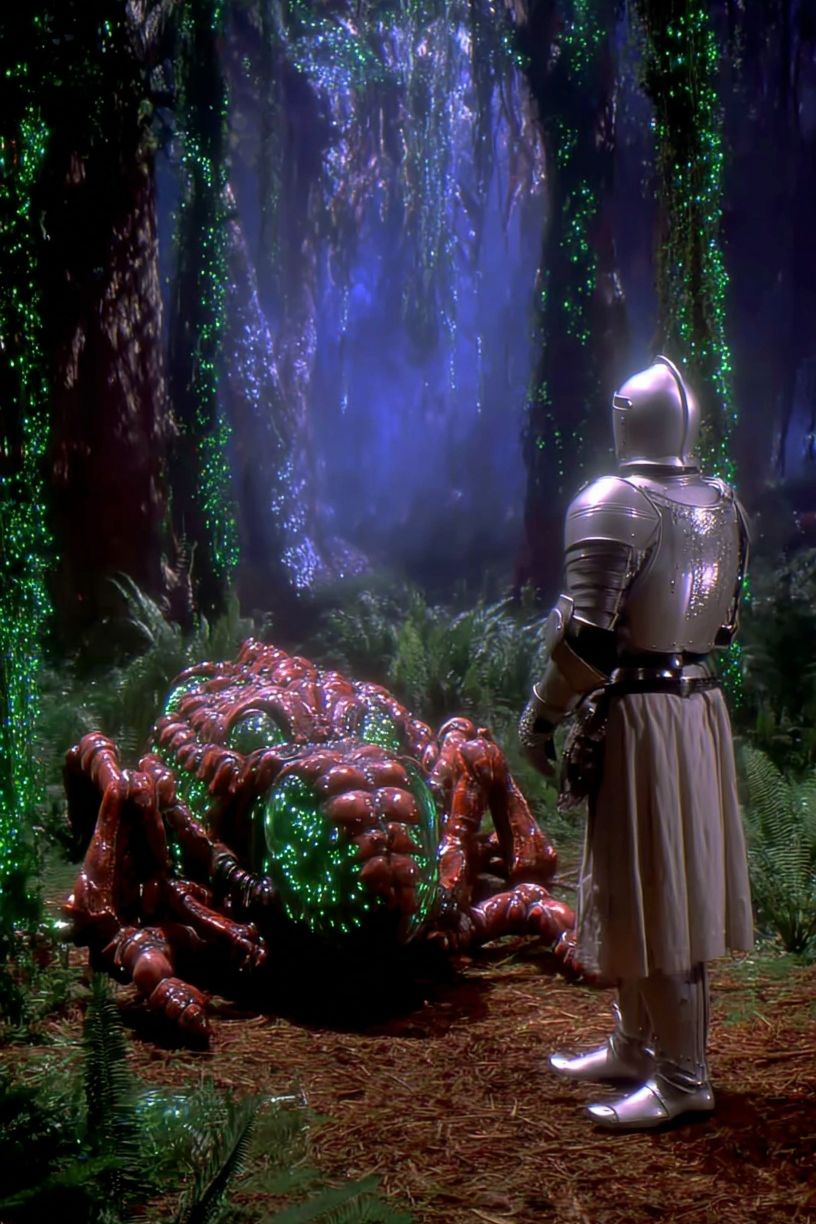Knight and Alien Forest Print. poster — movies art