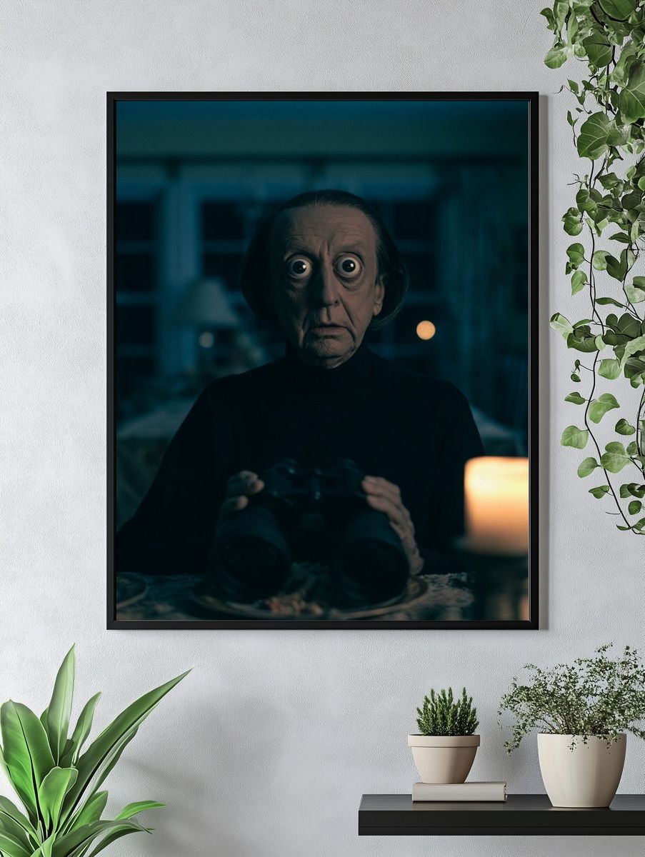 Eerie Portrait Horror Print. — room view 4