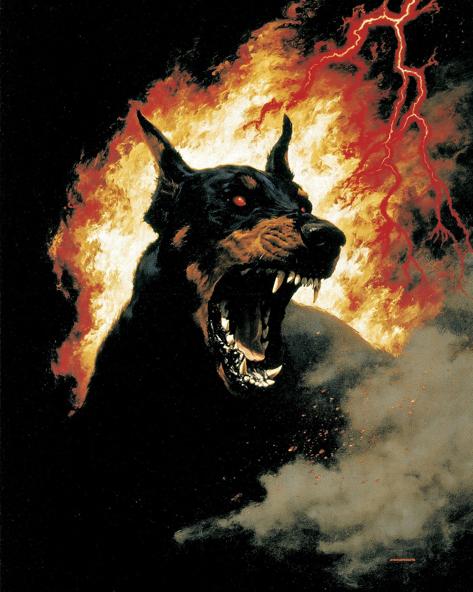 Hellhound Inferno Horror Poster. poster — movies art
