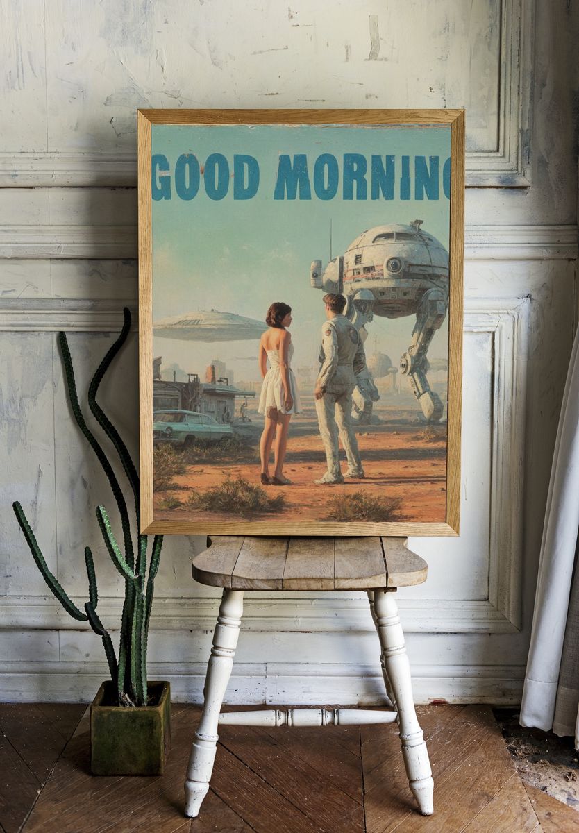Good Morning Sci-Fi Poster. room preview