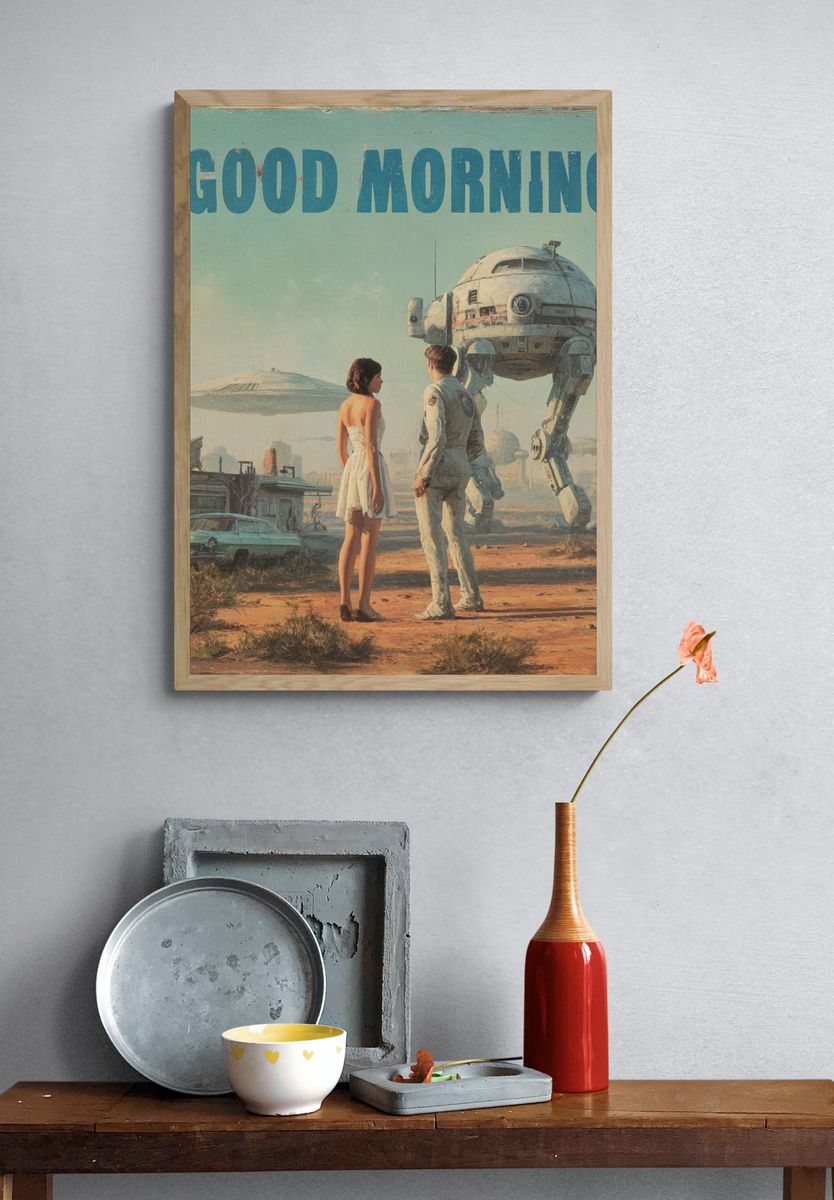 Good Morning Sci-Fi Poster. — room view 3