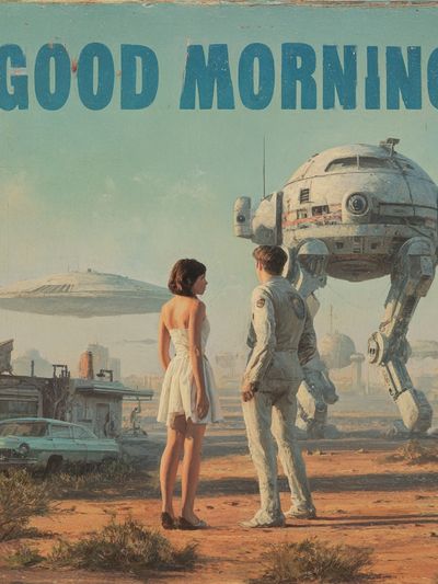 Good Morning Sci-Fi Poster. poster