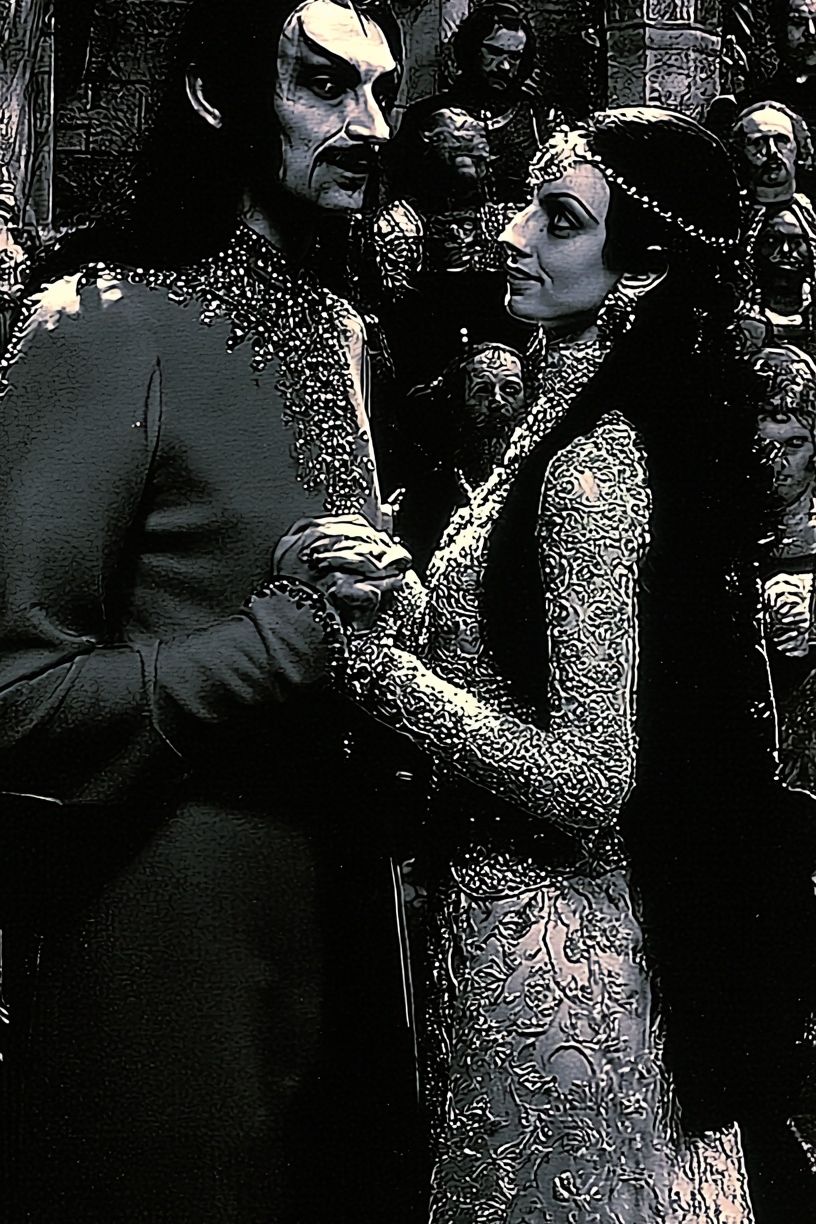 Gothic Vampire Couple Poster. poster — movies art