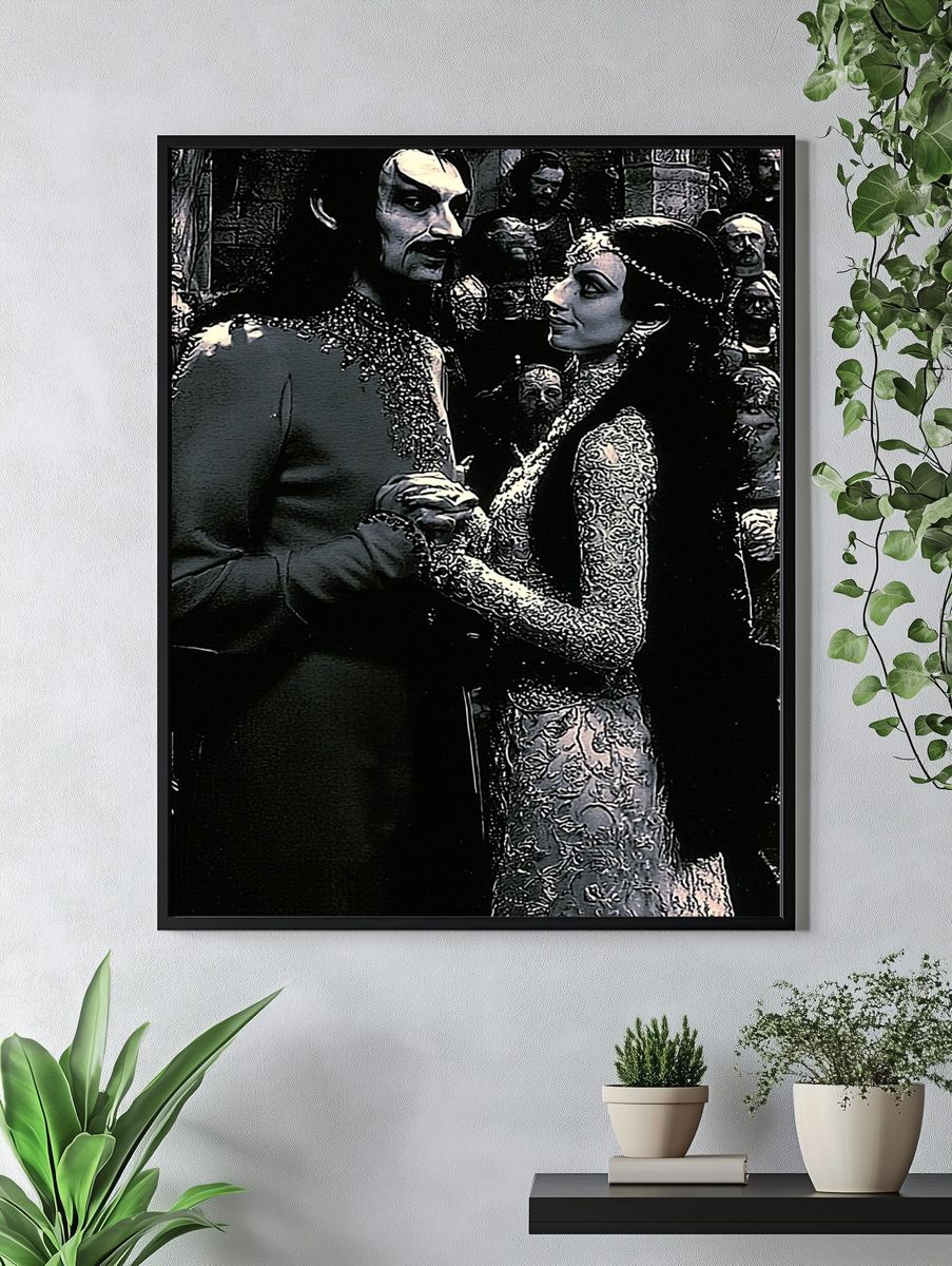 Gothic Vampire Couple Poster. — room view 4