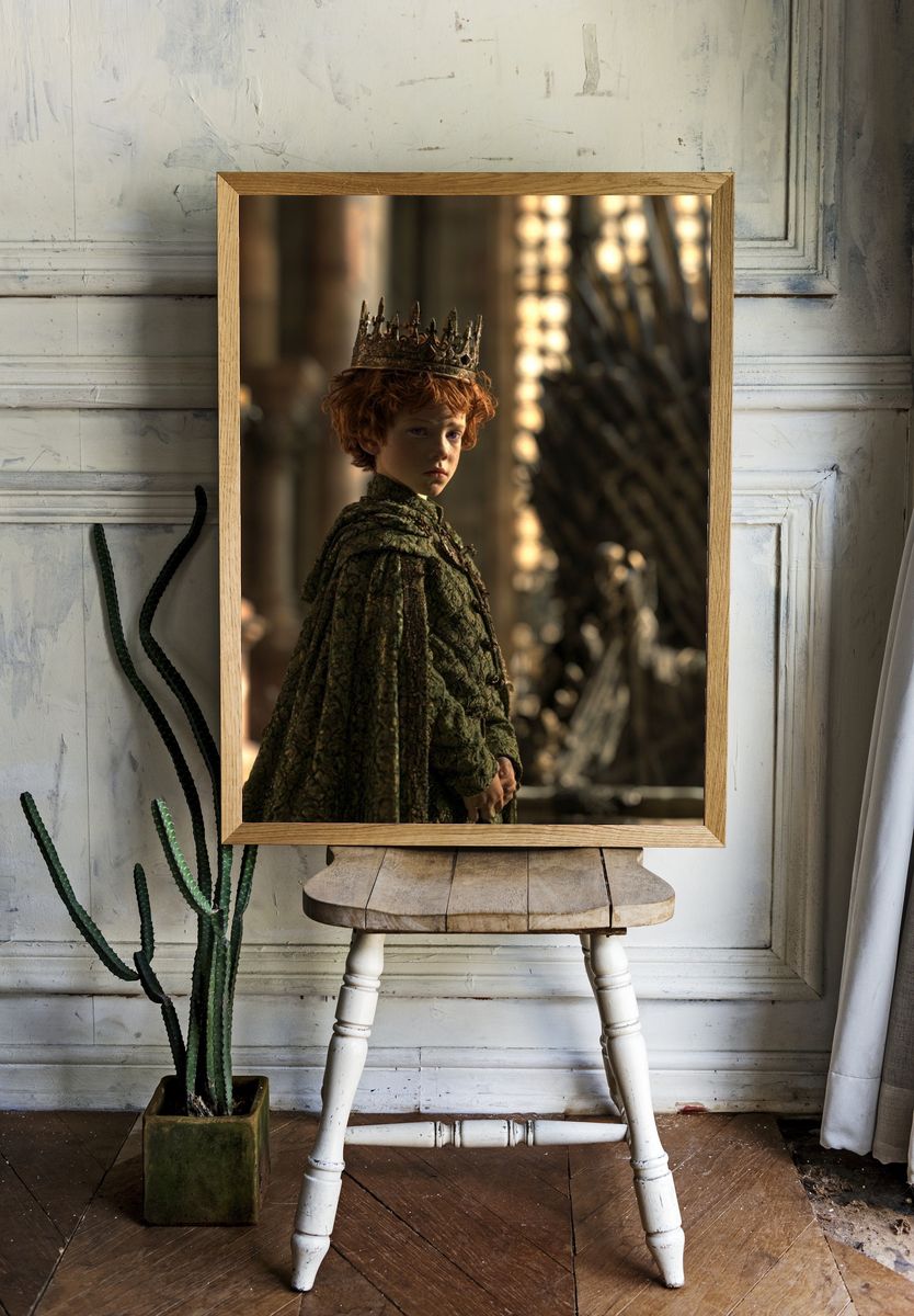 Young King on the Iron Throne Poster. room preview