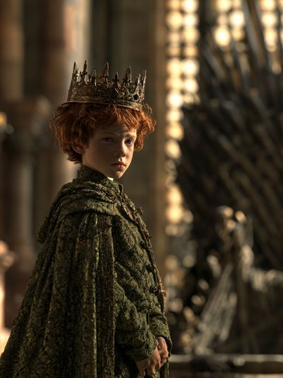 Young King on the Iron Throne Poster.