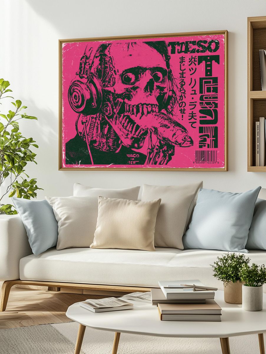 Tetsuo Cyberpunk Horror Print. — room view 2