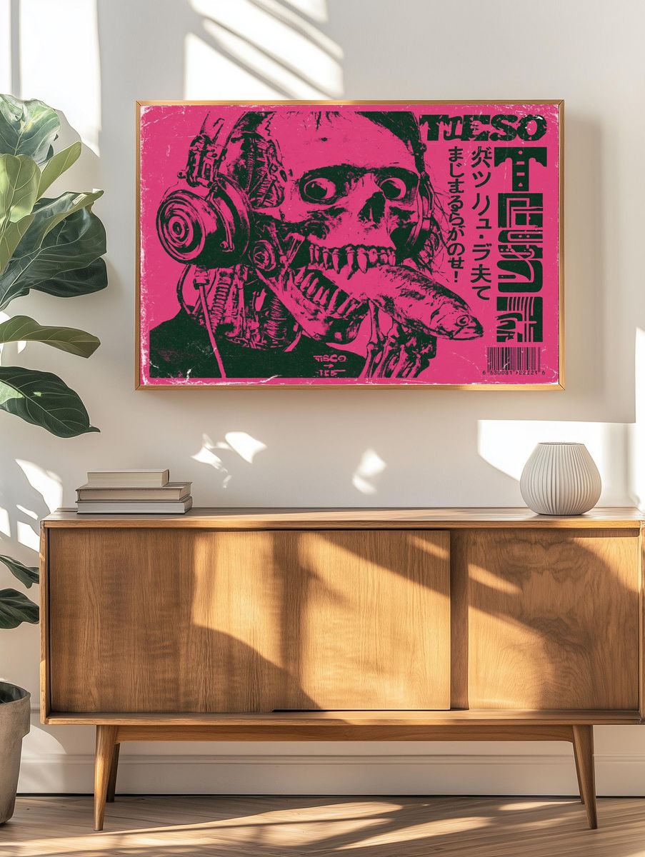 Tetsuo Cyberpunk Horror Print. — room view 3