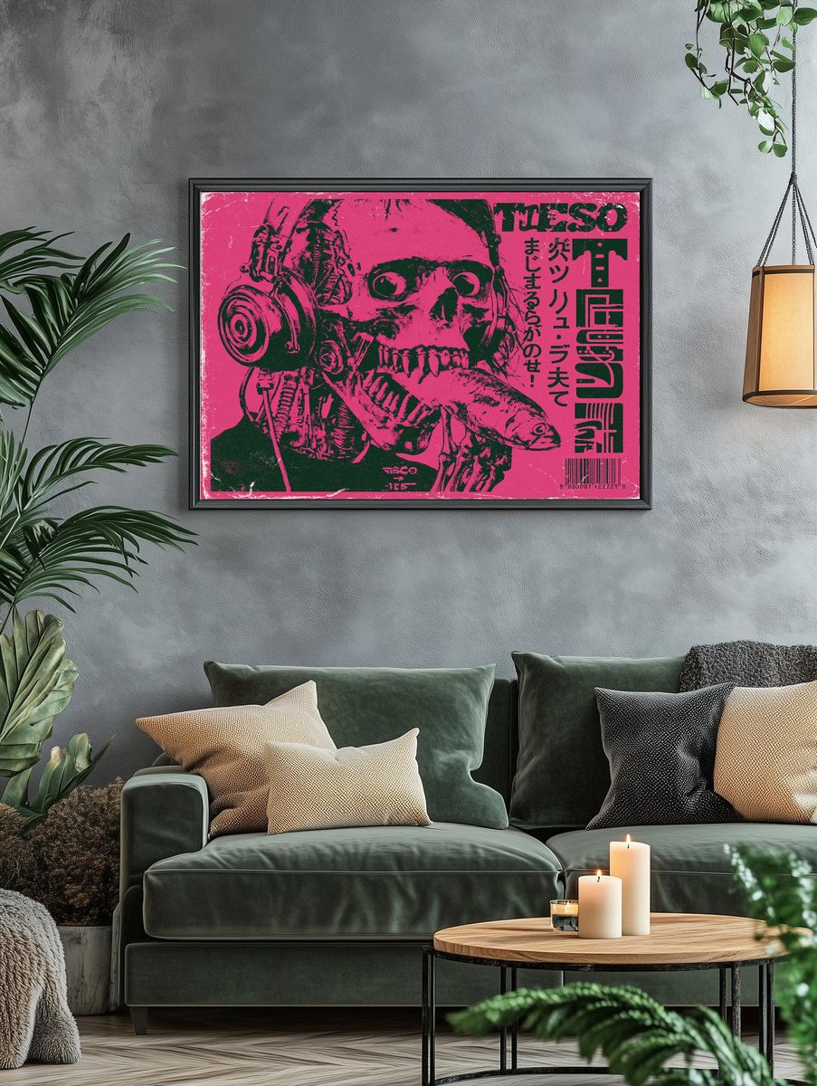 Tetsuo Cyberpunk Horror Print. — room view 4