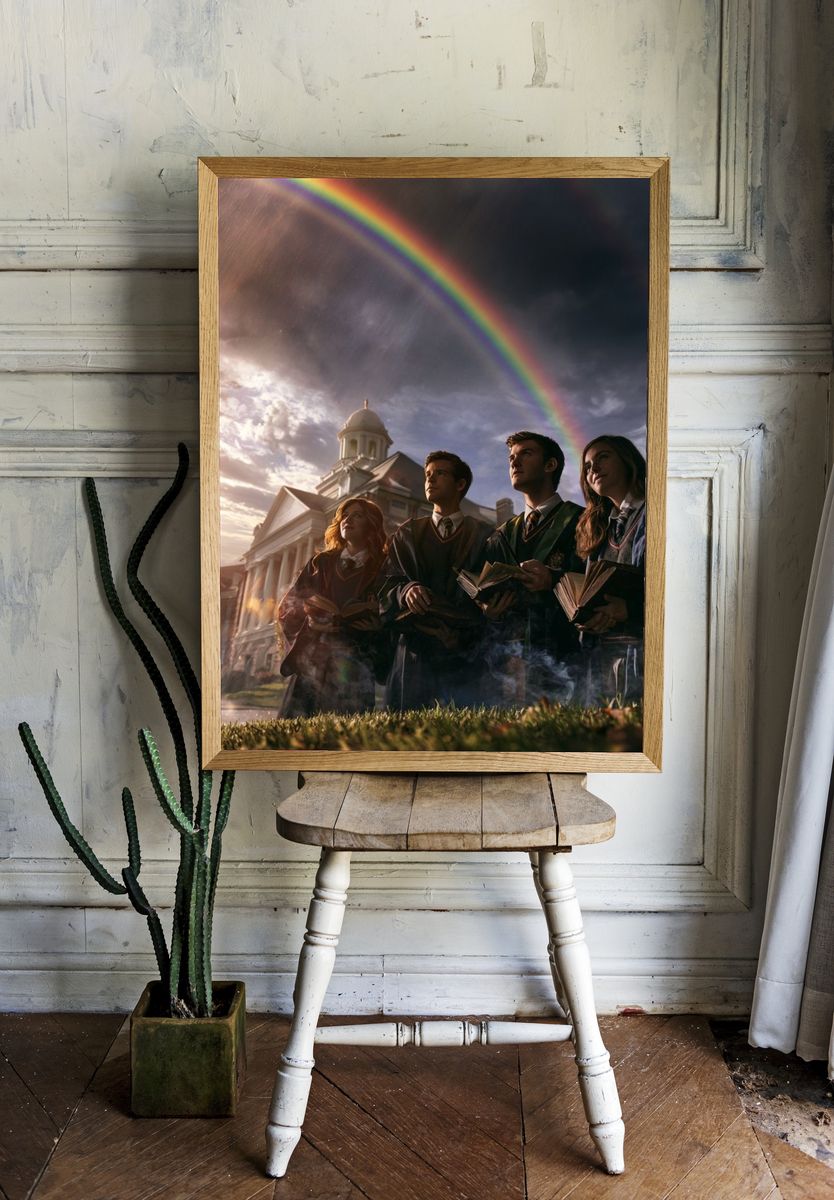 Wizard School Rainbow Poster. room preview