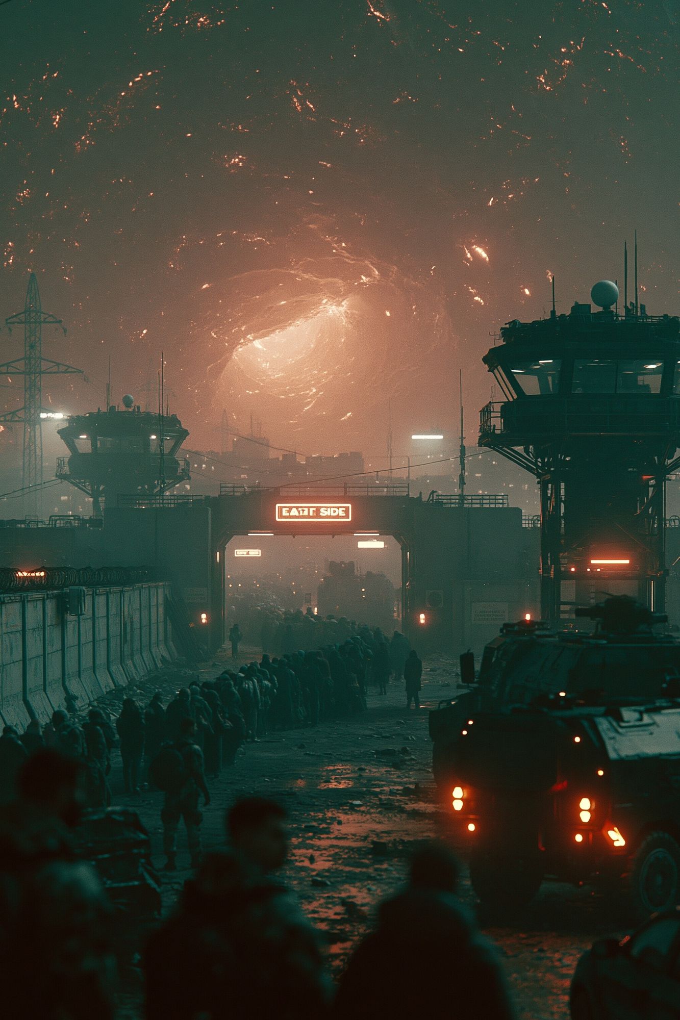 Sci-Fi Portal Cityscape Print. poster — movies art