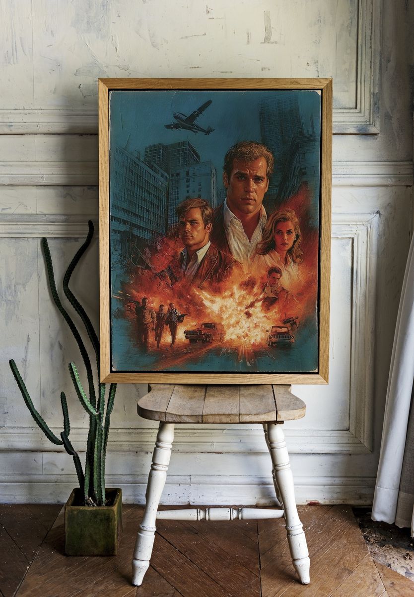 Miami Vice Action Poster. — room view 1
