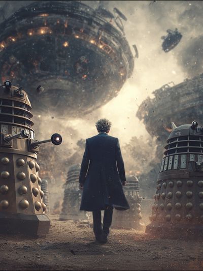 Dalek Invasion Sci-Fi Poster. poster