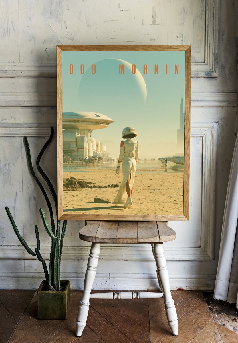 Good Morning Sci-Fi Poster. room preview