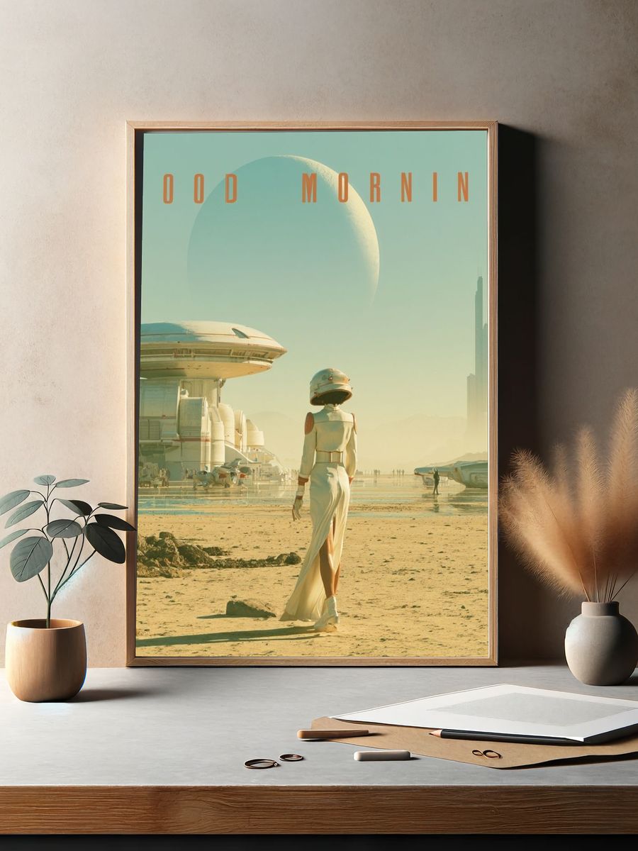 Good Morning Sci-Fi Poster. — room view 2