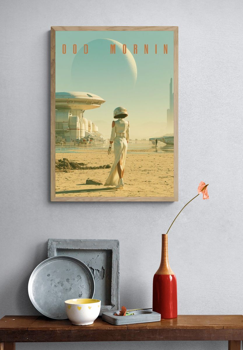 Good Morning Sci-Fi Poster. — room view 3