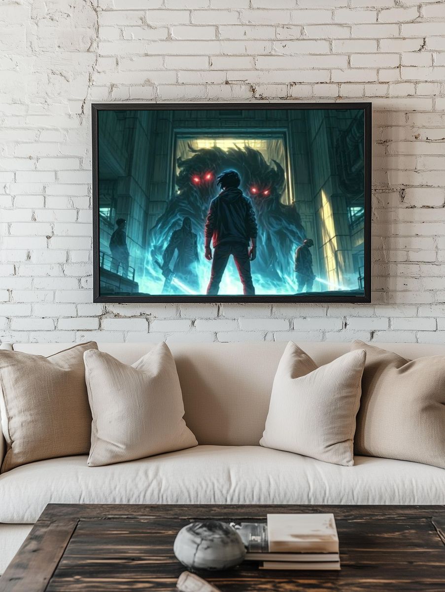 Monster Portal Sci-Fi Poster. room preview