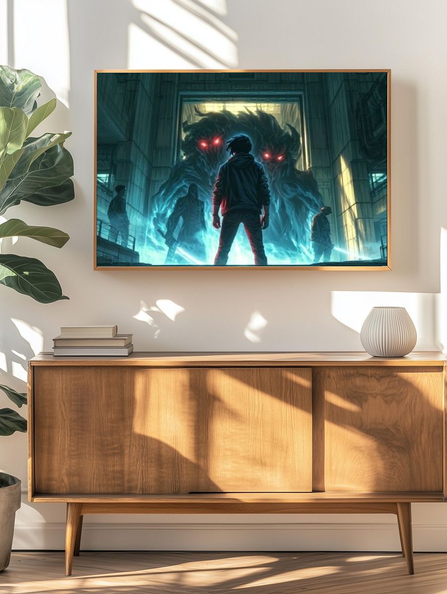Monster Portal Sci-Fi Poster. — room view 3