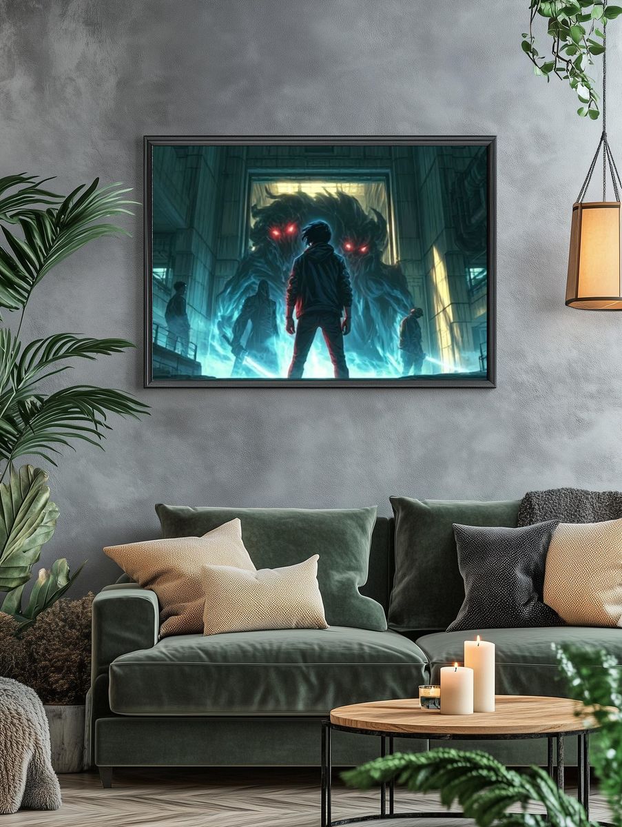 Monster Portal Sci-Fi Poster. — room view 4