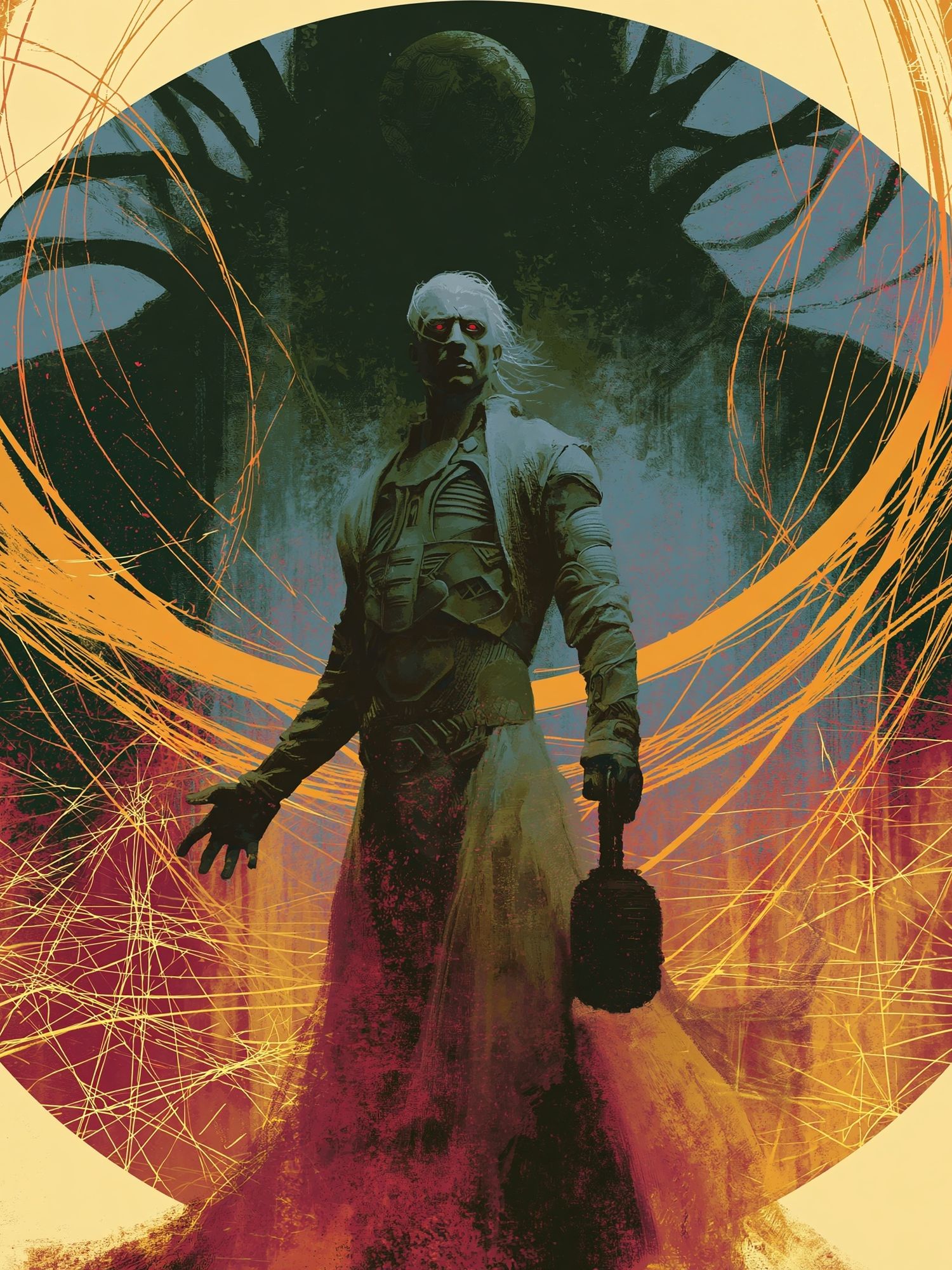 Dark Sorcerer Sci-Fi Poster. poster detail