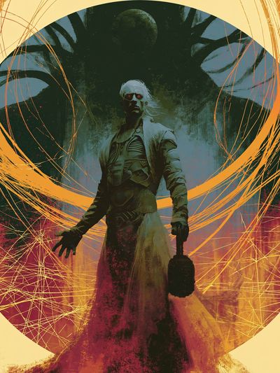 Dark Sorcerer Sci-Fi Poster.