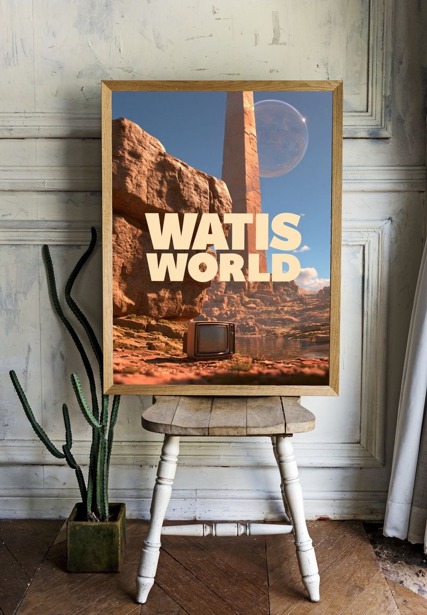 Watis World Sci-Fi Poster. room preview