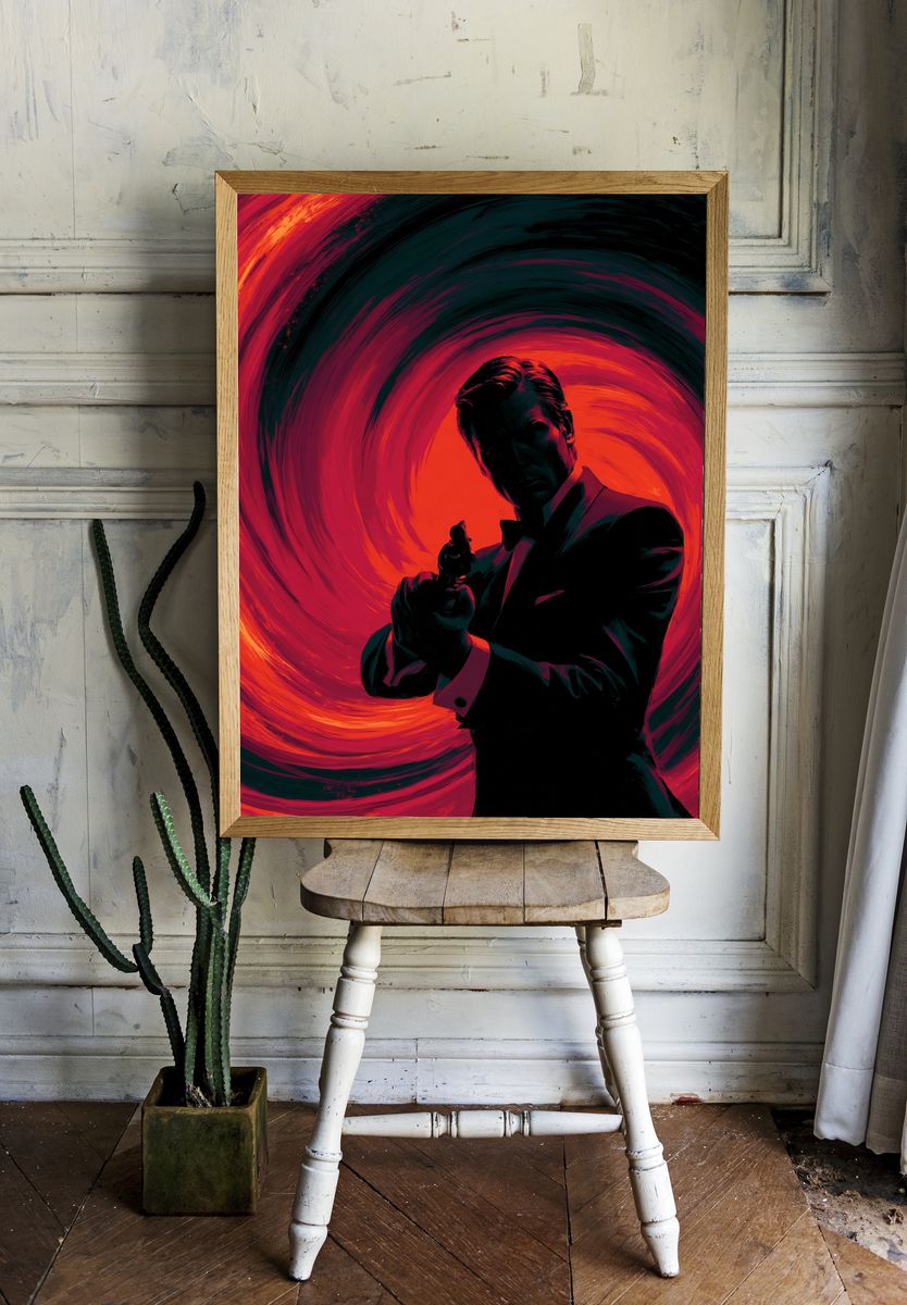 Noir Gunman — Thriller Print. — room view 1