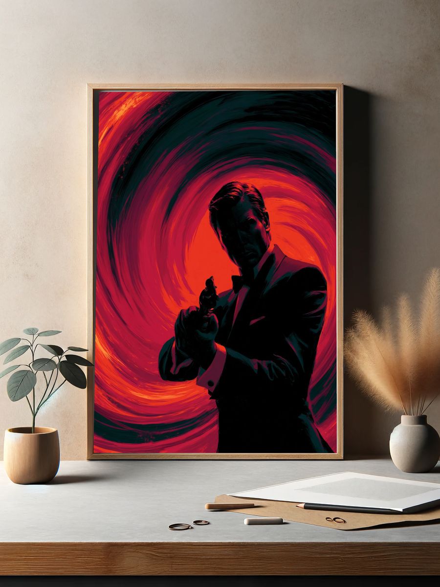 Noir Gunman — Thriller Print. — room view 2