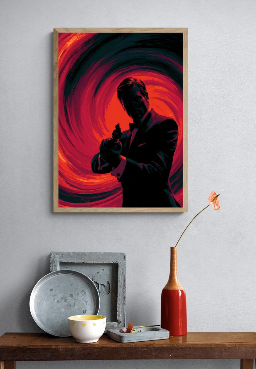 Noir Gunman — Thriller Print. — room view 3