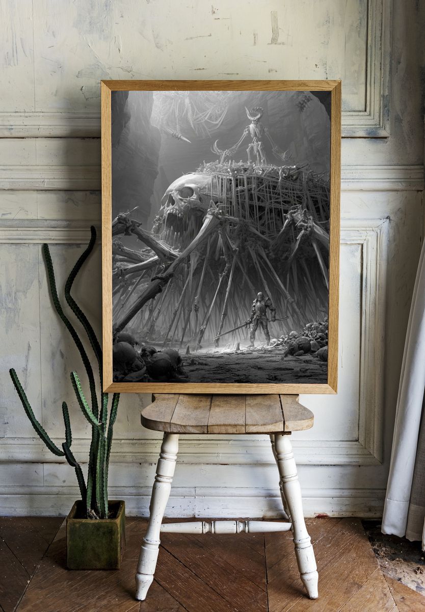 Skull Cavern Fantasy Print. — room view 1