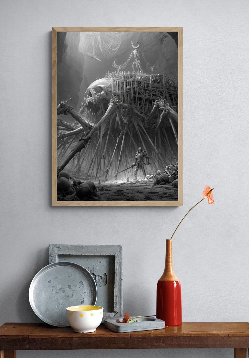 Skull Cavern Fantasy Print. — room view 3