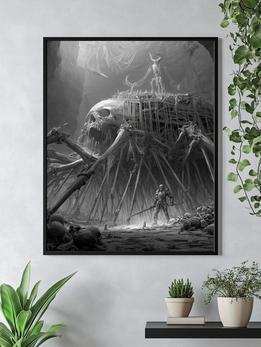 Skull Cavern Fantasy Print. — room view 4