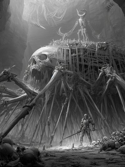 Skull Cavern Fantasy Print.